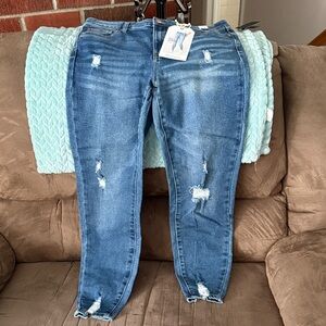 GENERATION Y Distressed Denim Skinny Jeans